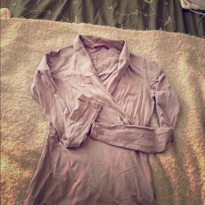 Lilac Velvet by Graham & Spencer Wrap front top